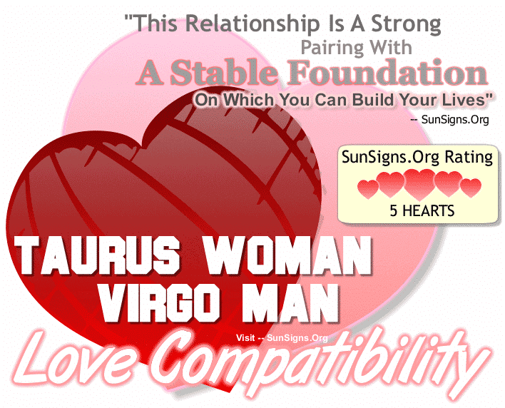 Taurus Woman Virgo Man Love Compatibility