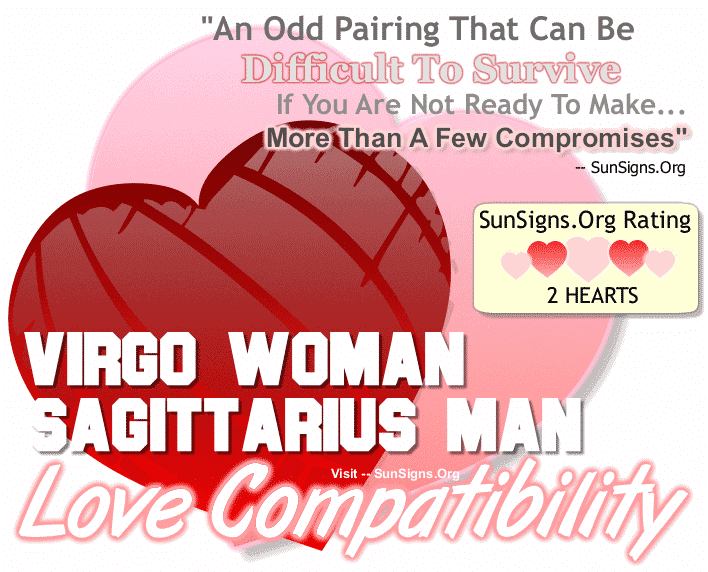 Virgo Woman Sagittarius Man Love Compatibility