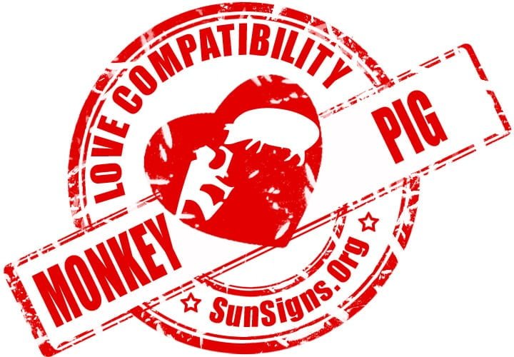 Chinese Monkey Pig Compatibility.The Monkey Pig relationship can be pretty happy.