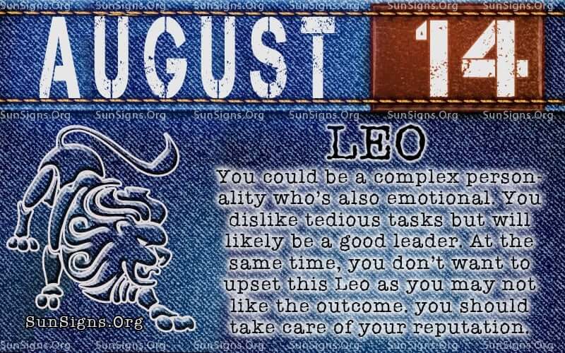 august 14 leo birthday calendar