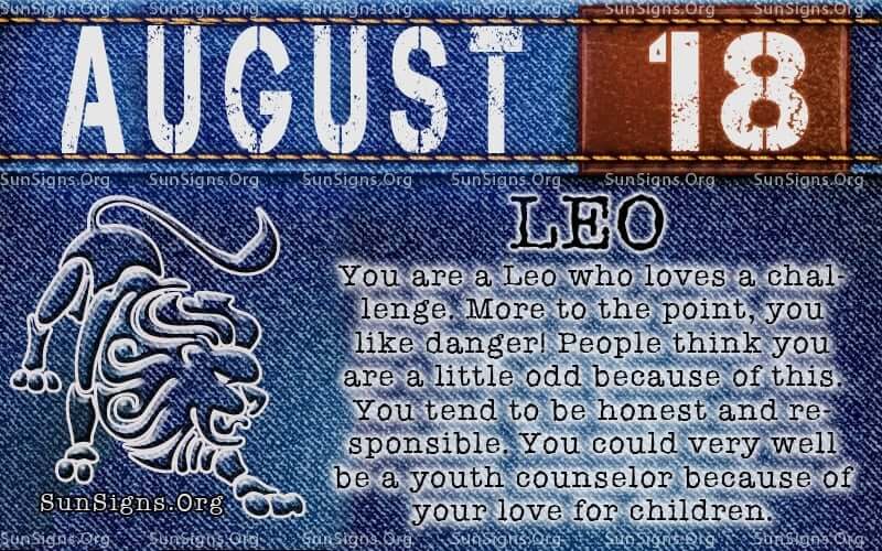 august 18 leo birthday calendar