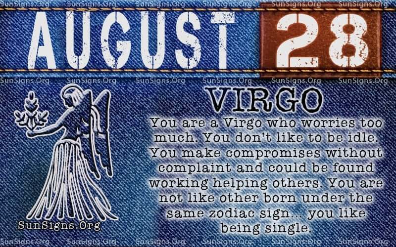 august 28 virgo birthday calendar