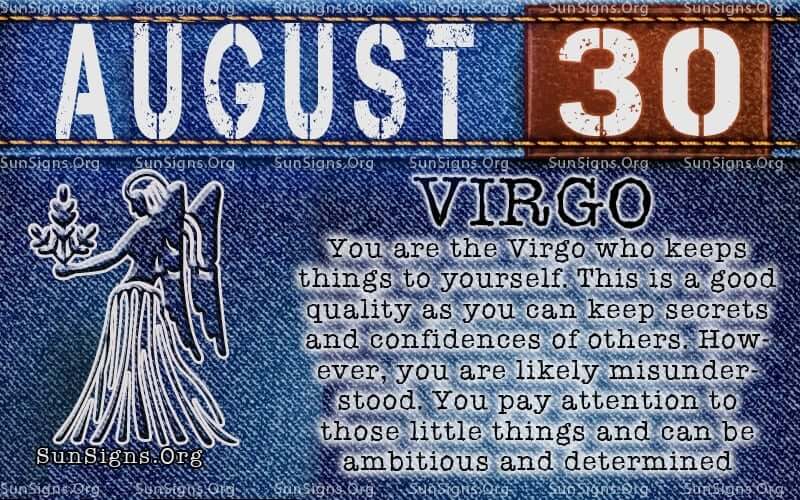 august 30 virgo birthday calendar