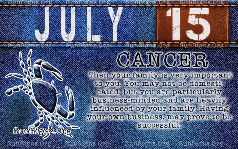 july 15 cancer birthday calendar