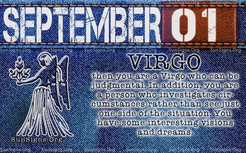 september 1 virgo