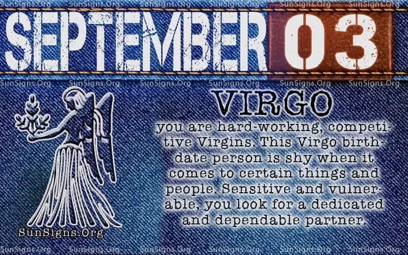 September 3 virgo