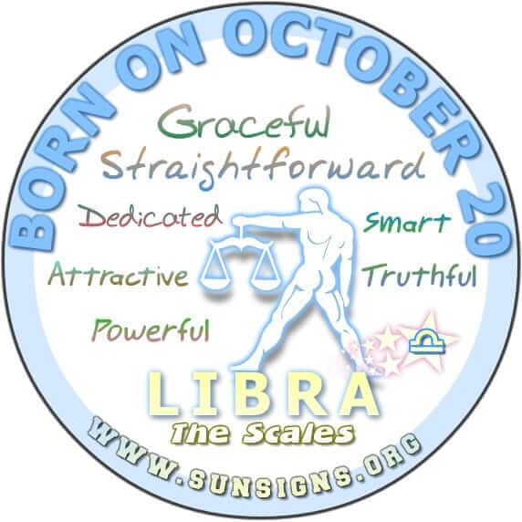 IF YOU ARE BORN ON OCTOBER 20, your birthday falls in the cusp of Libra and Scorpio.