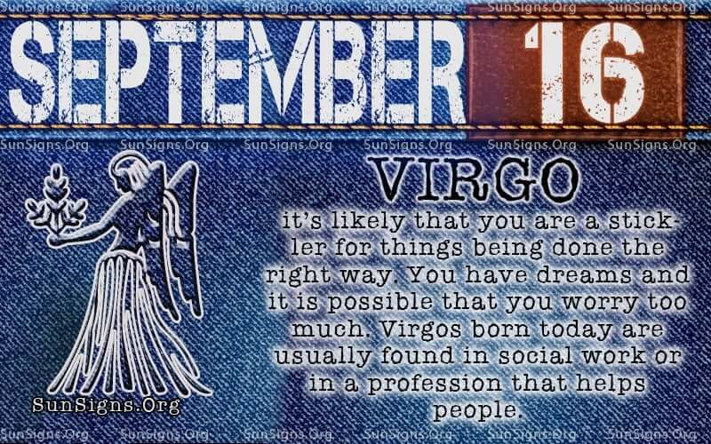 september 16 virgo birthday calendar
