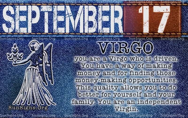 september 17 virgo birthday calendar