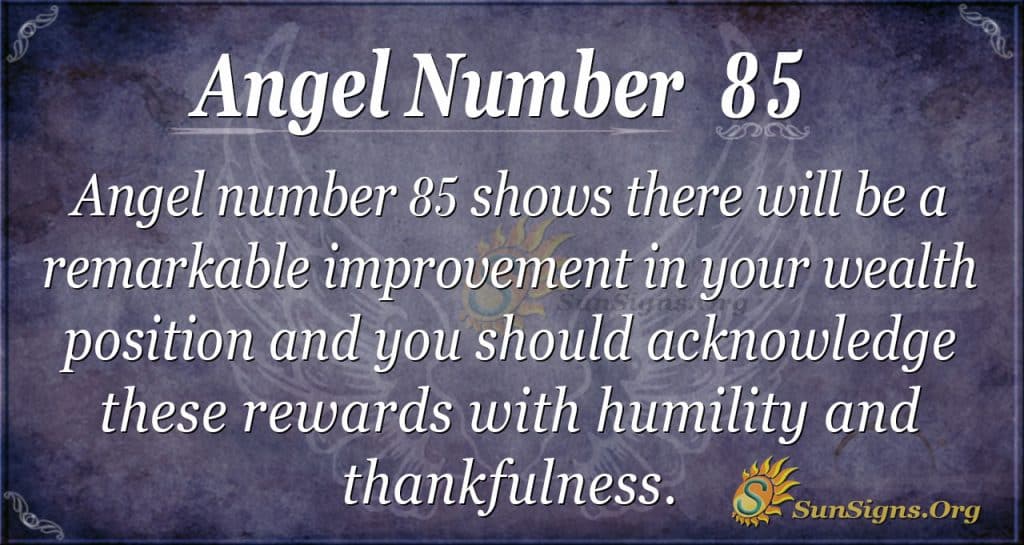 Angel Number 85