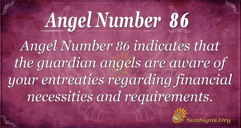 Angel Number 86