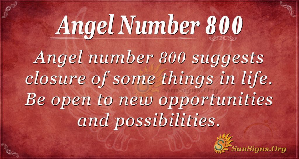 Angel Number 800