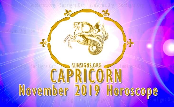 Capricorn November 2019 Horoscope