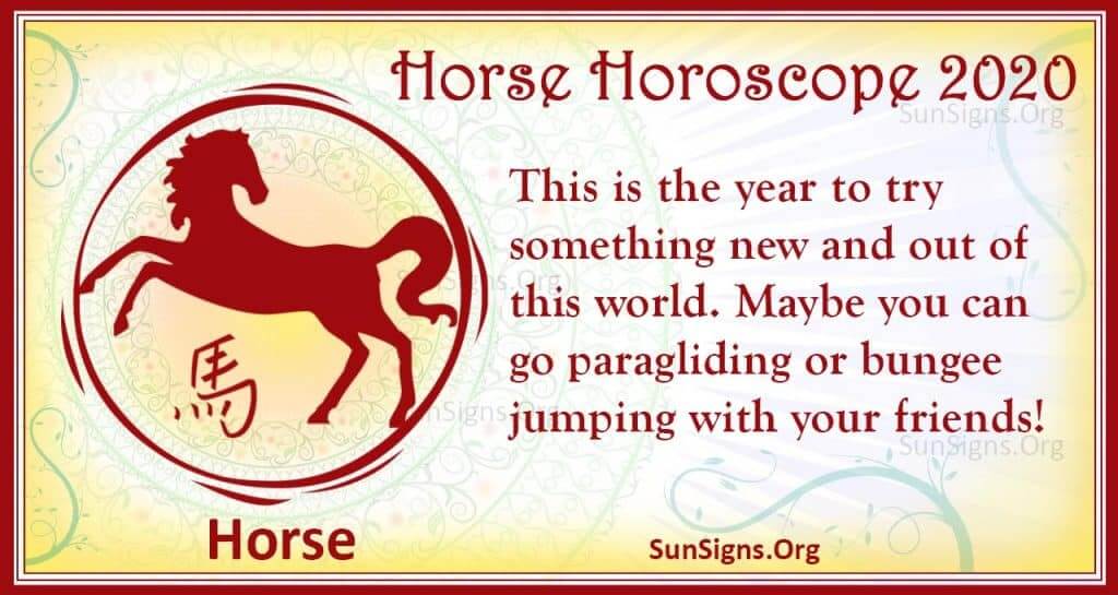 horse horoscope 2020