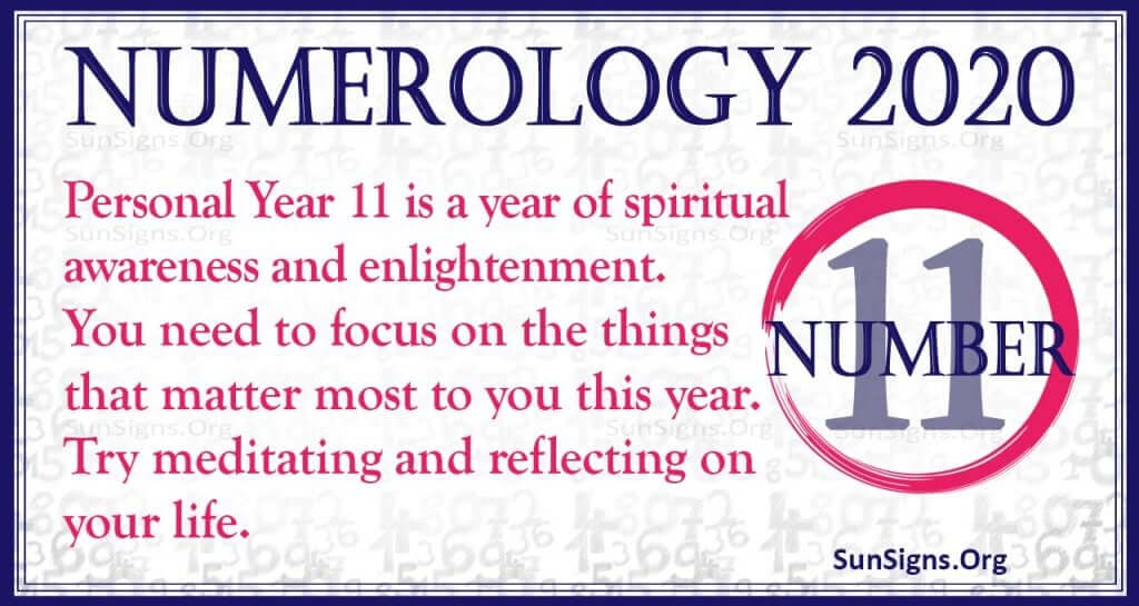 Number 11 - 2020 Numerology Horoscope