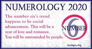 Number 6 – 2020 Numerology Horoscope