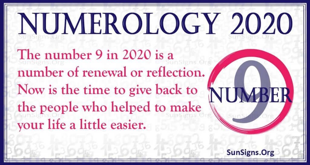 Number 9 - 2020 Numerology Horoscope