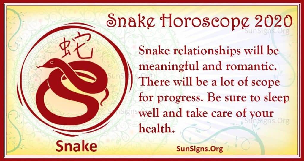 snake horoscope 2020