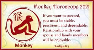 monkey horoscope 2021