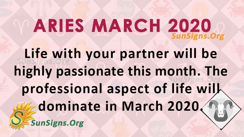 Aries March 2020 Horoscope