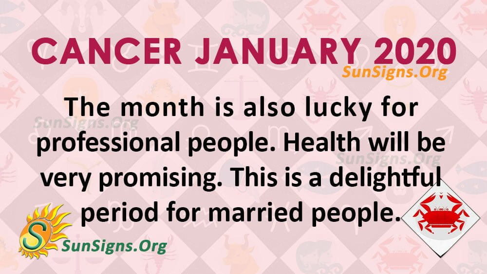 Cancer January 2020 Horoscope