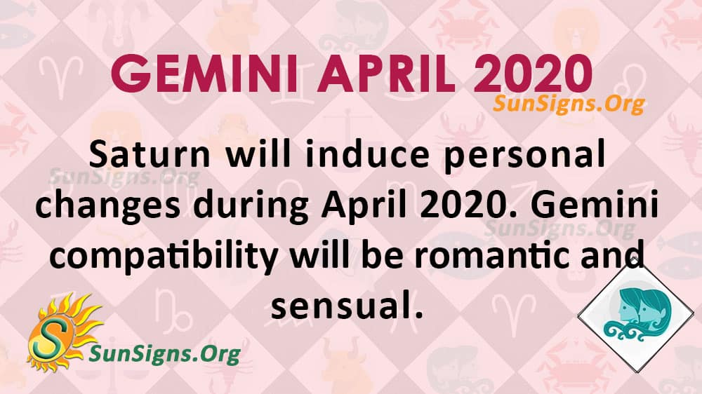 Gemini April 2020 Horoscope