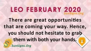 Leo February 2020 Horoscope