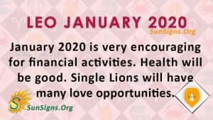 Leo January 2020 Horoscope