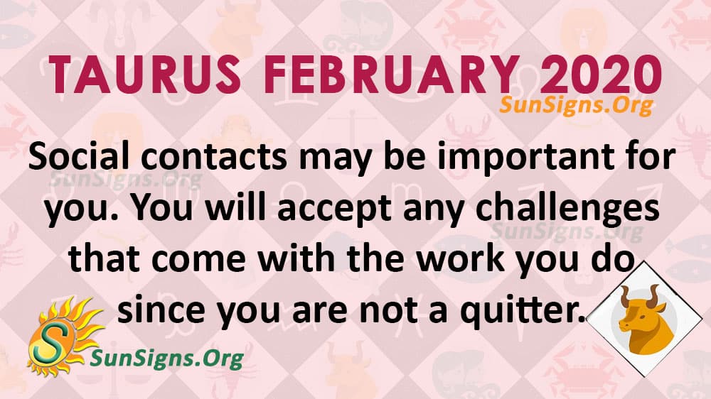 Taurus February 2020 Horoscope