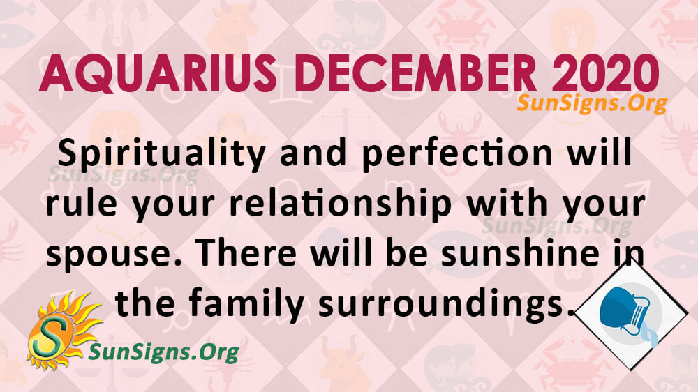 Aquarius December 2020 Horoscope