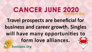 Cancer June 2020 Horoscope