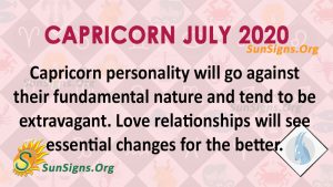 Capricorn July 2020 Horoscope