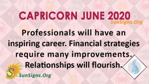 Capricorn June 2020 Horoscope