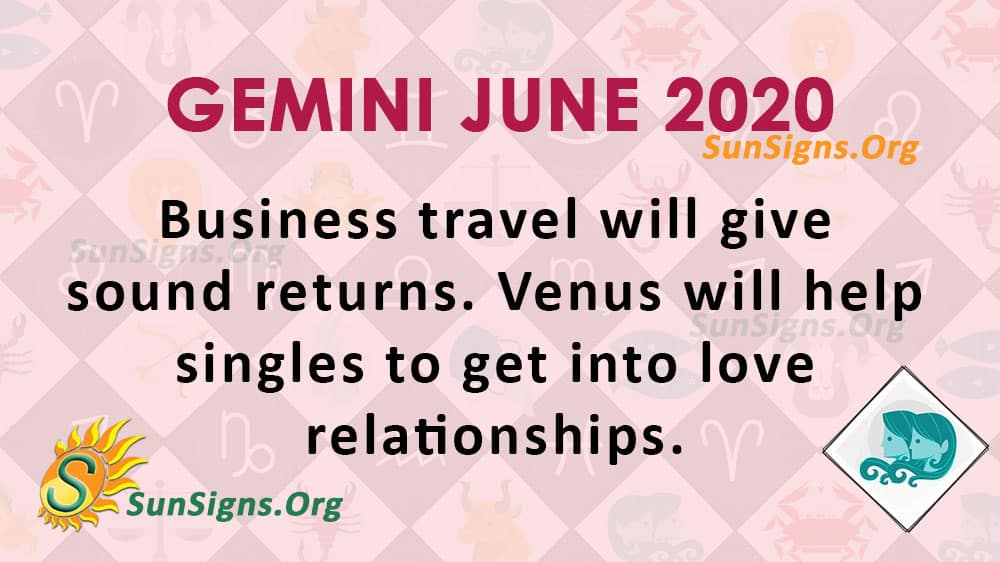 Gemini June 2020 Horoscope