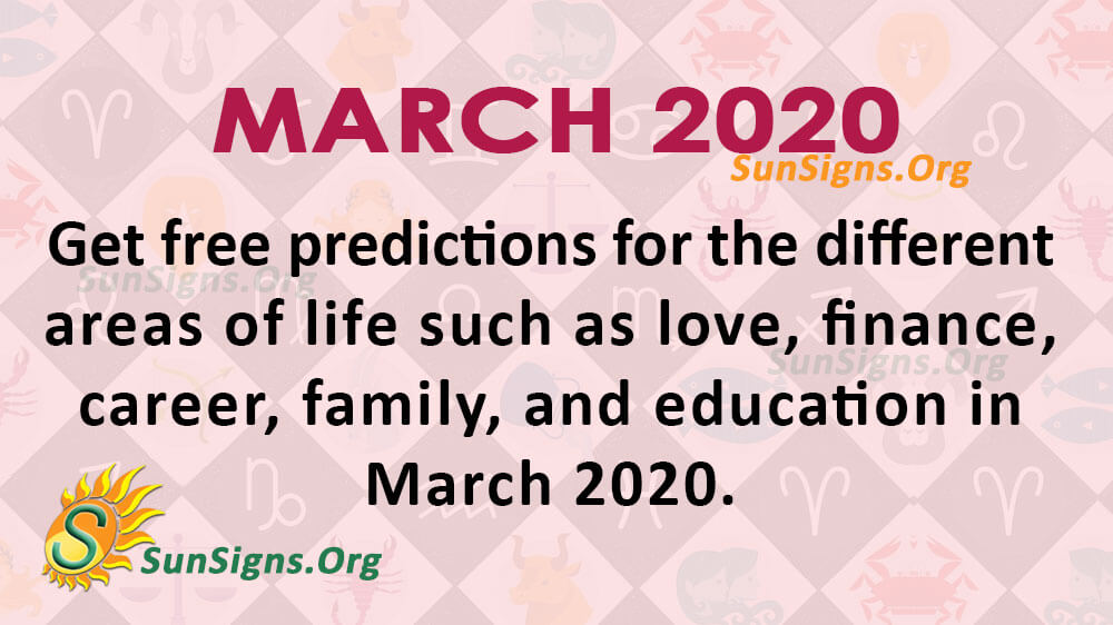 March 2020 Horoscope