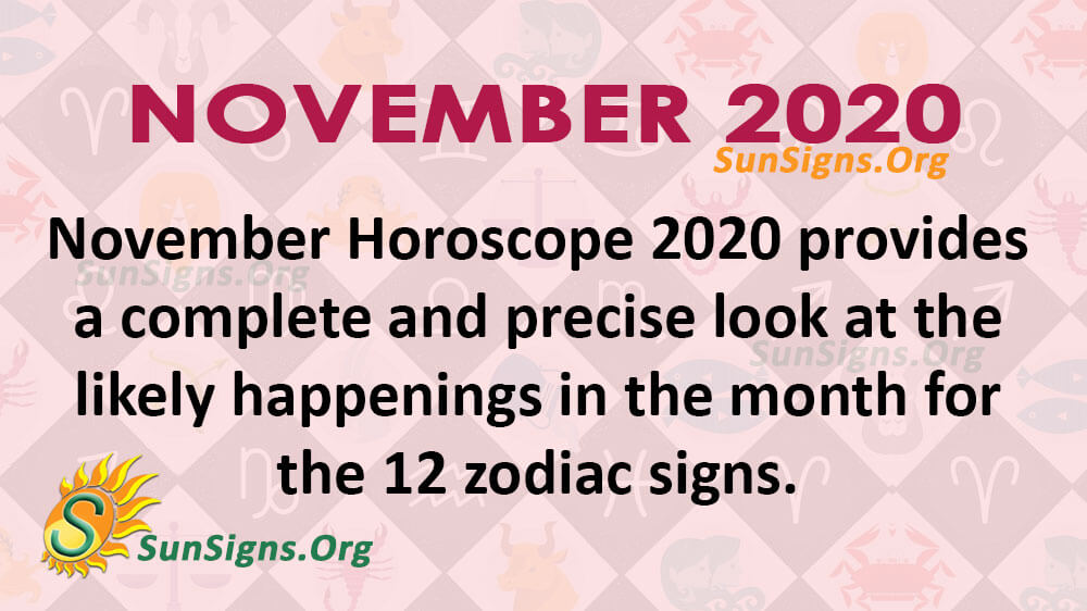 November 2020 Horoscope