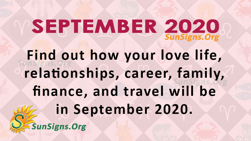 September 2020 Horoscope