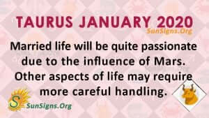 Taurus January 2020 Horoscope