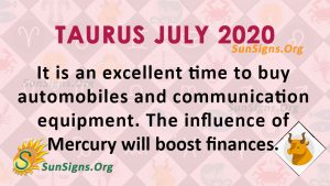 Taurus July 2020 Horoscope