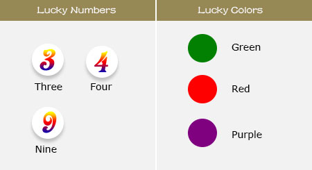 Lucky Numbers and Colors of Dog