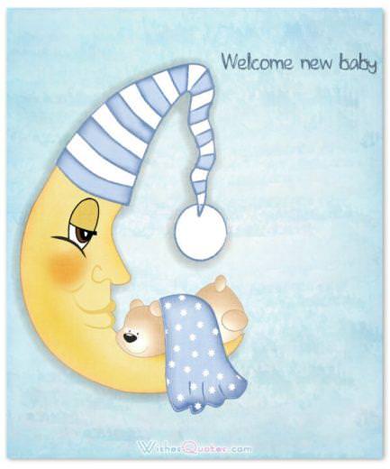 Welcome new baby. Newborn Baby Card